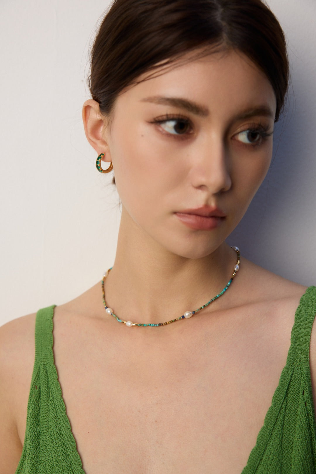 Bohemian Holiday: S925 Silver Pearl & Multi-Gemstone Beaded Necklace | Layerable Vintage Style