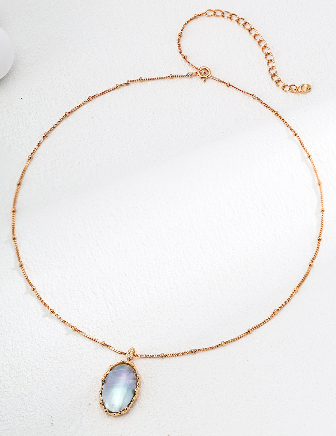 Ocean's Gentle Glow: S925 Silver Mabe Pearl Necklace | Vintage Gold Organic Bezel, Sophisticated Style