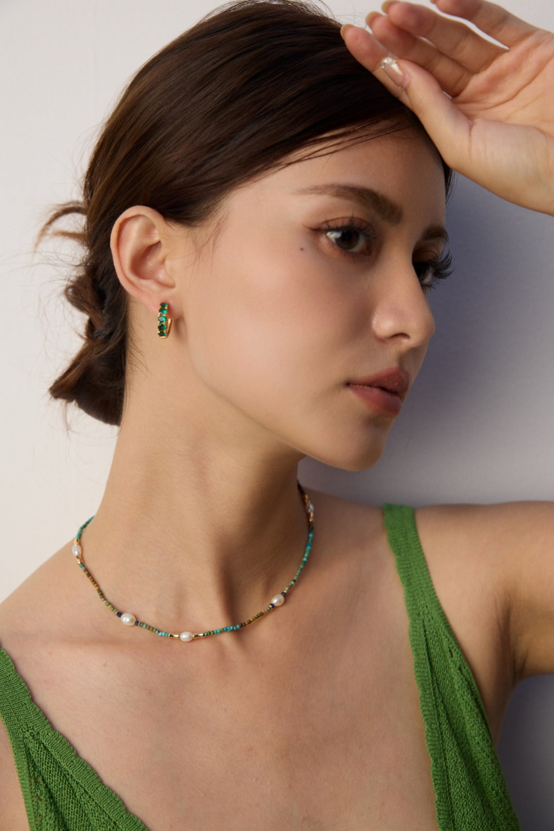 Bohemian Holiday: S925 Silver Pearl & Multi-Gemstone Beaded Necklace | Layerable Vintage Style