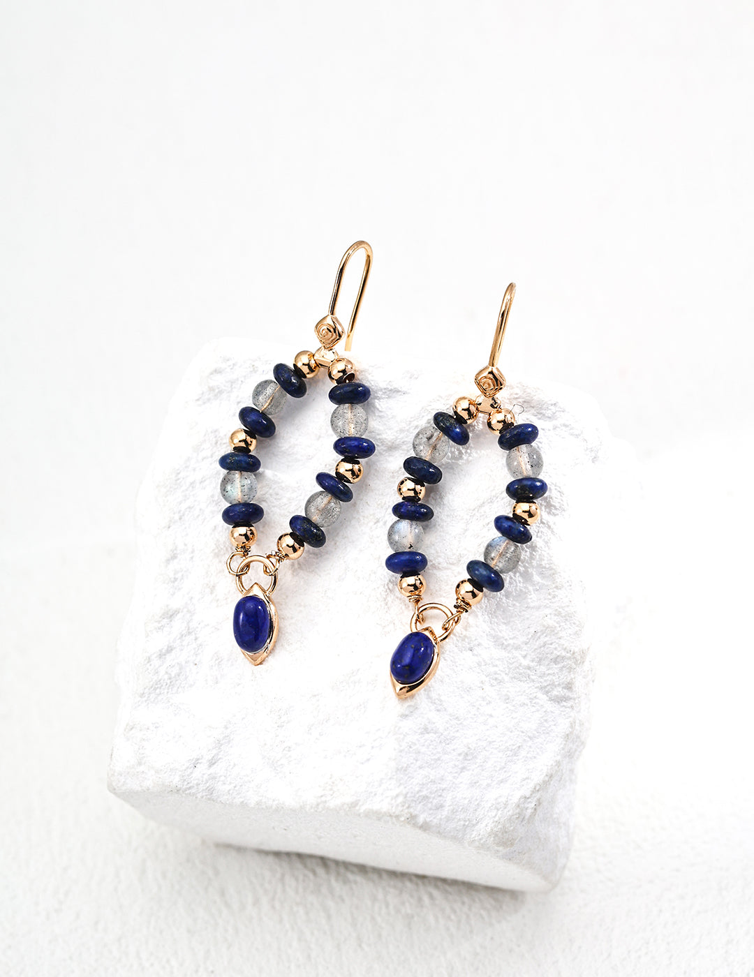 Vintage Gold-Tone Natural Gemstone & Pearl Sterling Silver Necklace | Bracelet | Earrings
